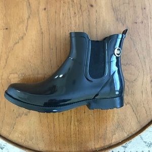 Michael Kors rain boot size 9 patent black